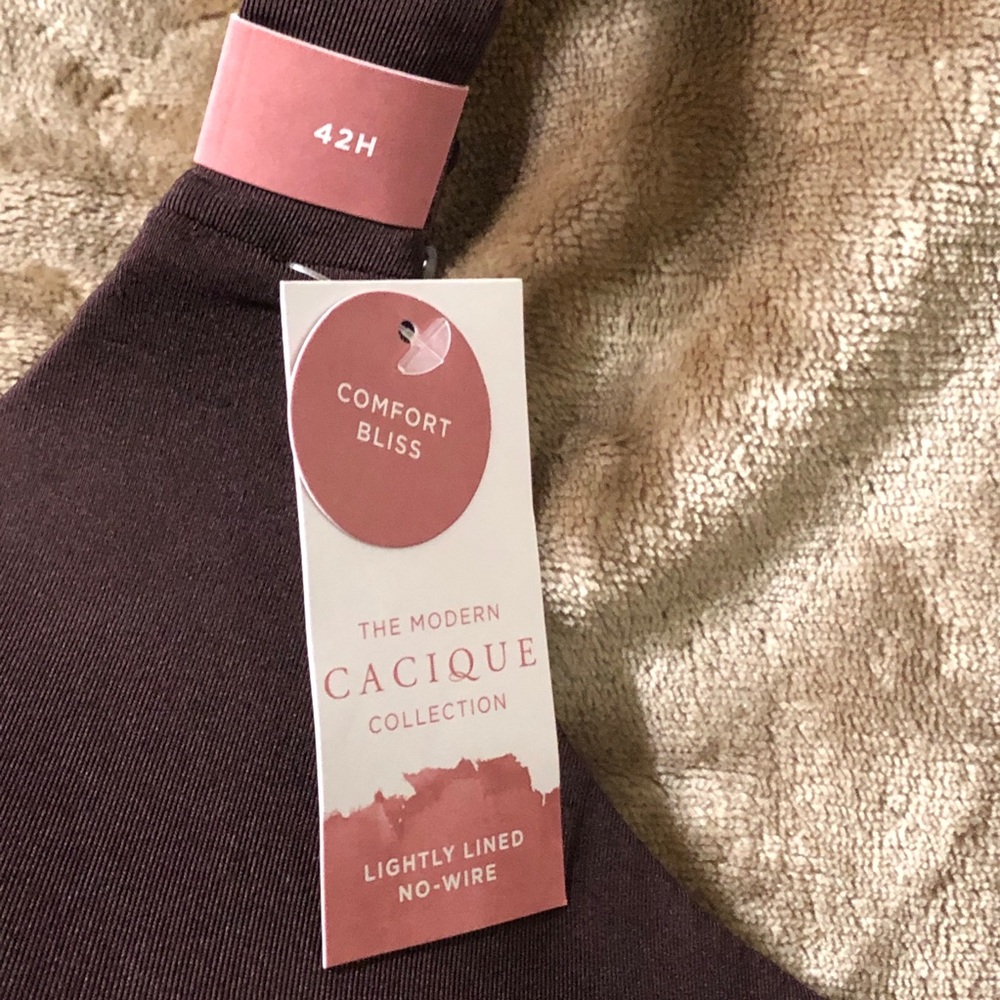 NWT Cacique/Lane Bryant Wireless Bra size 42H